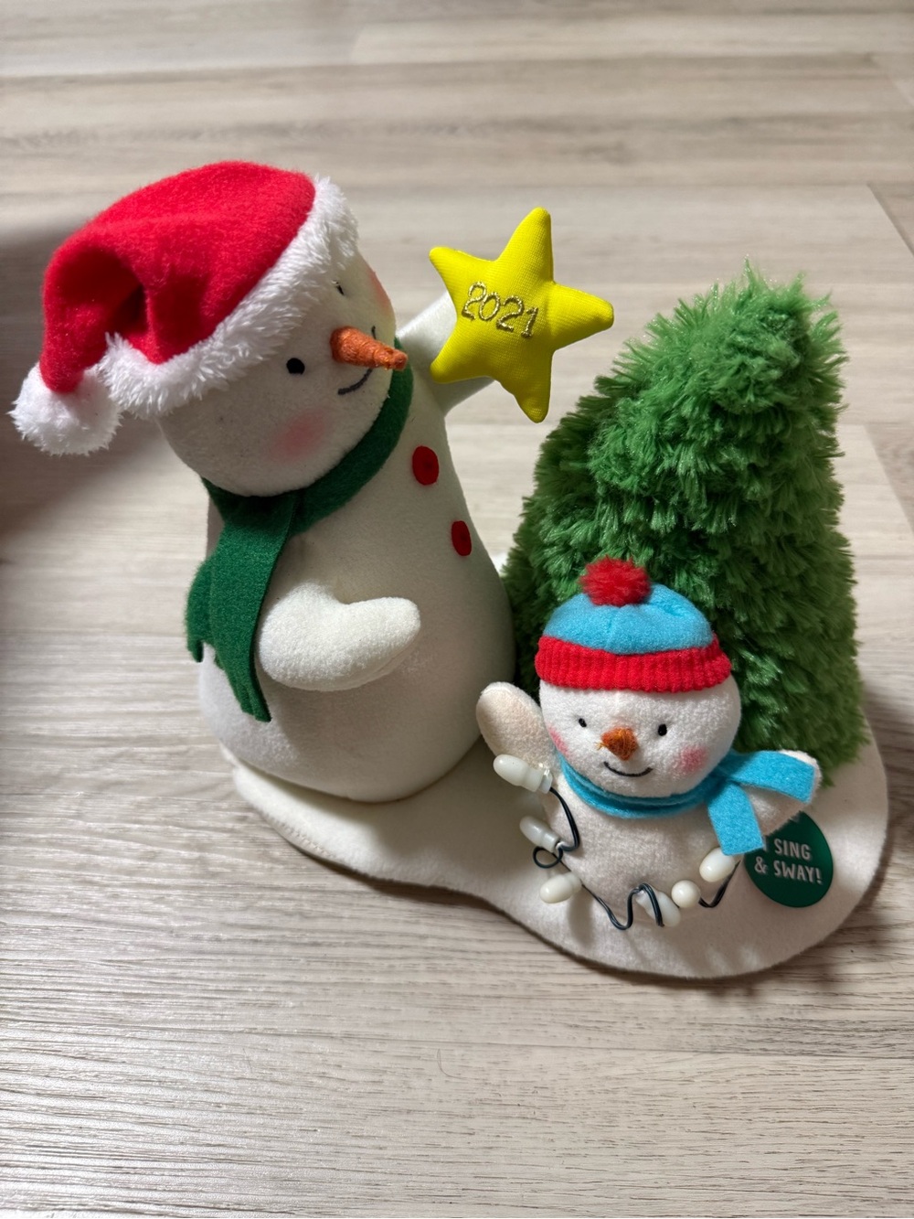 Tangled Up Christmas Snowman Singing Plush with Light & Motion Sings Sways 2021
